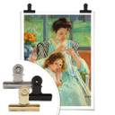Póster - Cassatt - Una joven madre cose