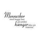 Wallsticker -  Menneske med begge...