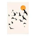 Póster de tela Aves migratorias camino del sur - Kubistika