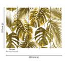 Vægmaleri designvægge i gul og hvid non-woven tapet Palmer Palmer Palmer 0