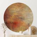 Vinilo decorativo Turner - Puesta de sol sobre un lago - Redondo