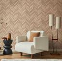 non-woven tapet med sildebensmønster beige steneffekt