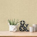 Struktureret tapet med stofoptik i beige og creme non-woven tapet med stofoptik Hygge 