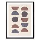 Póster 1X Studio - Formas abstractas en tonos tierra