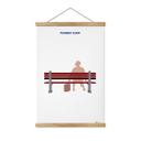 Póster de tela inspirado en la película "Forrest Gump" - Gomes