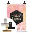 Plakat - Frederiksson - Make it happen - Hexagon