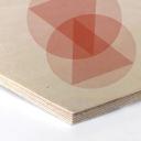 Hexagon Hout Nouveauprints - Circles and Triangles