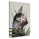 Lienzo Frida Floral Studio - Silueta de mujer con flores moradas
