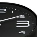 Moderne Schwarze Wanduhr - Rund Ø39 cm