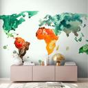 Farverig og hvid non-woven tapet Designwalls ColourfulWorld 