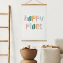Póster de tela que dice - Happy place