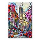 Tableau sur verre Zamart - New York Empire State Building - Style Rizzi