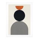 Póster Líneas y círculos abstractos en armonía - Costa