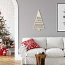 Decoración en madera - Árbol de Navidad Feliz Navidad - Madera de álamo