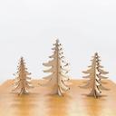 Decoración navideña de madera - Árbol de Navidad para colocar - Árbol de Navidad - Álamo