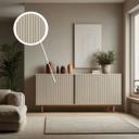 Selvklæbende tapet beige trælook scandi træpaneler selvklæbende Folie