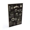 Cuadro de madera World of Coffee