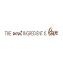 Letras de madera caoba El ingrediente secreto es el amor