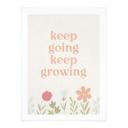 Plakat Keep going keep growing | Mindset-plakat med motiverende slogan