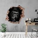 3D Wallsticker havmand - sølvryg