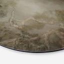 Wanddecoratie bos met zicht in de boomtoppen - Ms Tiff - Alu-Dibond Rond