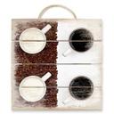 Cuadro de madera Lavsen - Blanco Espresso - 40x41,5 cm
