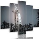 Lærredstryk 5 stykker, Dubai Hotel