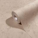Papel pintado no tejido con aspecto de escayola moderna de color beige, textura roja