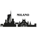Sticker mural Milan Skyline 