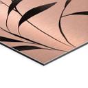 Geborsteld Alu-Dibond met goud-, zilver- & kopereffect - Tere bladeren in zonlicht - Cats & Dotz