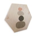 Hexagon - Træ Nouveauprints - Sten 1