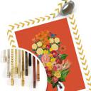 Póster Frida Floral Studio - Botánico Rojo