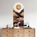 Wallsticker rundbue vægpanel solnedgang - Fredriksson - smal