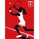 Livingwalls papier peint photo ARTist Tennisplayer