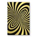 Geborsteld Alu-Dibond met goud-, zilver- & kopereffect - Optische retro-illusie