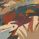 tapet fransk stil farverig - jungle ikke-vævet tapet planter orange