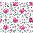Tapet med mønster - akvarelblomster 02 - pink