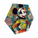 Hexagon Dibond Treechild - Astronaut Mickey