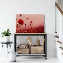 Dibond Schilderij met koper effect Klaprozen