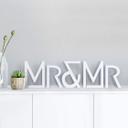 Letras decorativas 3D Mr & Mr modernas