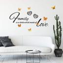 Wallsticker -  Family is a world…