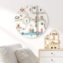 Tableau sur alu-Dibond rond Oliver Robins - Let's Play