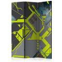 Screen room divider - Trafik labyrint, 3-delt