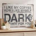 Stænkplade - I like my coffee how I like myself