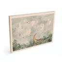 Tableau sur bois Cygnes et souris en vol d'étoiles - Ms Tiff