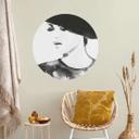 Muursticker rond Fashion Victim