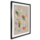Póster Abstracto - Colibrí - Marrón