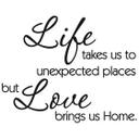 Wallsticker -  Life takes us...