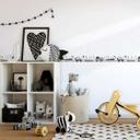 Tapet, non-woven Kids Walls hvid, grå
