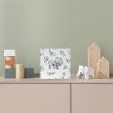 Træ dekoration blok Sød babyelefant mellem boho-grene - UN Designs